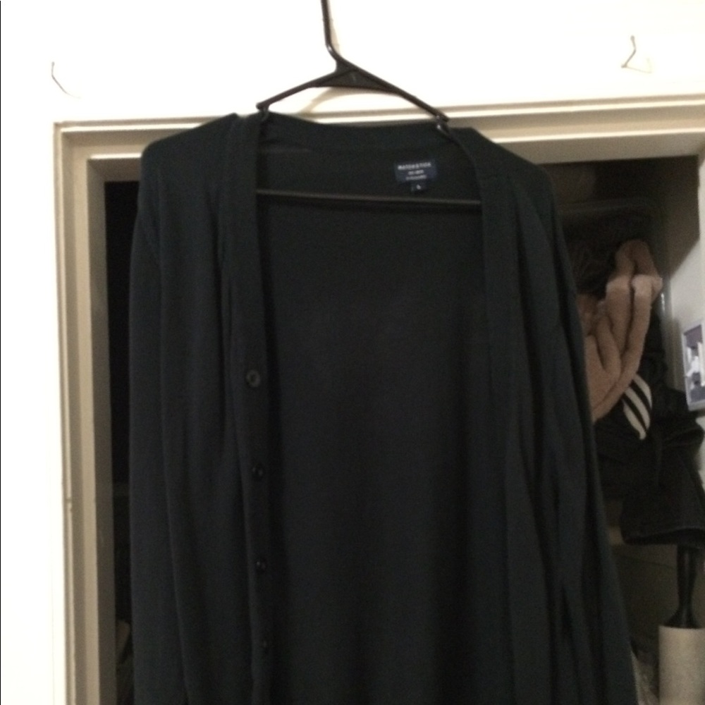 Black matchstick cardigan men L